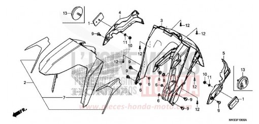 KOTFLUEGEL, VORNE CRF1100A4L de 2020